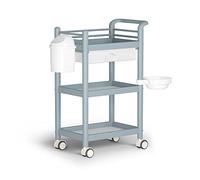 WDSOPK 3 Tier Rolling Storage Cart for Kitchen And Bathroom Organization Easy Assembly And Mobility Tool Trolley And Serving Cart Multi Purpose Storage Box