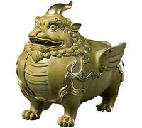WDSOPK Brave Troops Statue Desk Decor Ornaments Copper Unicorn Figurine Sculpture Home Office Car Decoration Crafts Gift