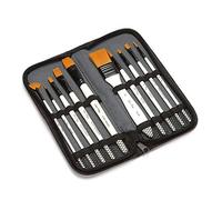 WDSOPK Bulk Brush Set 10Pcs Paint Brushes Set Kit for Acrylic Oil Watercolor(White-One Size)