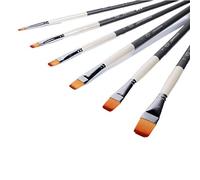 WDSOPK Bulk Brush Set 6 PCS Paint Brushes Artist Paint Brushes Set for Acrylic Oil Watercolor 6 PCS