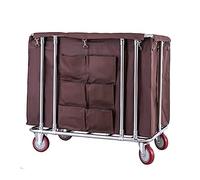WDSOPK Carts,Storage Car Service Car Utility Vehicle Multifunction Portable Trolley Home Cart Trolley Laundry Heavy Duty Linen Cart for School Hotels