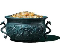 WDSOPK Cornucopia Sculpture Desk Decor Ornaments, Chinese Feng Shui Treasure Bowl Copper Statue Home Living Room Car Collectible Christmas Birthday Lucky Gifts