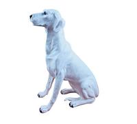 WDSOPK Dog Sculpture Model, The Dog Statue Resin Crafts Creative Home Garden Outdoor Decoration Simulation Animal Decoration Commemorative Decor Gift