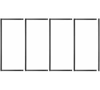 WDSOPK Espositore Pieghevole Mobile per Mostre di Pittura,Espositori Indipendenti,Espositore Pubblicitario in Metallo,per Gallerie d'Arte,Fiere Dell'Artigianato,S(4 Pezzi-100X200 (39,4X78,7 Pollici)