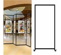 WDSOPK Espositore Pieghevole Scorrevole per Esposizione di Quadri,Espositore Pieghevole Mobile Indipendente per Esposizione di Quadri,Espositore Pubblicitario con di(1 Pz-100X250 (39,4X98,4 Pollici)