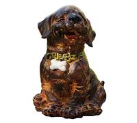 WDSOPK Garden Dog Ornaments, Realistic Golden Retriever Statue, Animal Memorial Figurines, Resin Sculpture Waterproof, Decorated in Outdoor Home Courtyard Grass Gift