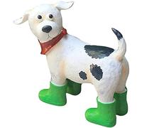 WDSOPK Garden Dog Statue, Cartoon Animal Model Resin Simulation Crafts Garden Outdoor Dog Sculpture Decoration Garden Layout Novelty Decoration Housewarming Gift