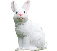 WDSOPK Garden Statues Garden Statues Decor Yard Art Animal Sculptures, Outdoor Statues Garden Resin Decoration Outdoor Simulation Animal Sculpture Large Rabbit Statue in The Gar(White-38 * 23 * 46Cm)