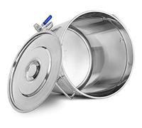 WDSOPK Heavy Duty 19L-95L Stainless Steel Stock Pot with Lid & Thermometer - Ideal Fermentation Kettle for Beer Brewing & Maple Syrup Cooking, 50X50Cm(40X40Cm)