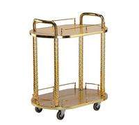 WDSOPK Metal Bar Cart with 4 Casters for Home And Office Use Stylish And Durable Kitchen Trolley for Serving Drinks And Storage