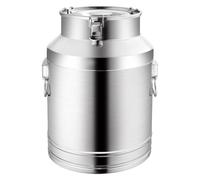 WDSOPK Milk Transport Tanks,Stainless Steel Milk Tanks, Stainless Steel Milk Can Canister Dairy Pot Bucket - Liquid Storage Tea Barrel with Sealed Lid Heavy Duty(Siliver-42L)
