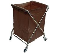 WDSOPK Movable Trolleys Removable Bags with Laundry Basket Rolling Laundry Sorters Cart with Removable Bag Serving Cart Trolley for Hotel Lobby, St