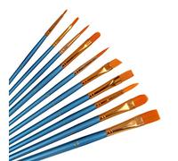 WDSOPK Paint Brush Set, Miniature Painting Brushes 10Pcs Oil Paint Brushes Sets Round Pointed Tip Art Paint Pens Brushes Watercolor Artist Painting Brushes Watercolor Painting S