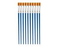 WDSOPK Paint Brushes, 10/20/50Pcs Painting Brushes Set Art Round Flat Hair Nylon Hair Pen for Oil Acrylic Watercolor School Art Supplies Painting Brushes(One Color-10 PCS Flat Brushs)