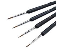WDSOPK Paint Brushes, Fine Detail Hook Line Pen Artists Hand Painted Gouache Watercolor Oil Face Small Miniature Painting Brushes Painting Brushes(One Color-4Pcs C)
