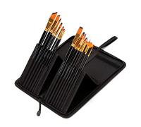 WDSOPK Paint Brushes Professional 15 Nylon Hair Gouache Acrylic Brush Nylon Hair Watercolor Brush Set Professional Painting Art for Acrylic Watercolor Painting for Watercolor OI(Black-Free Size)