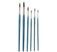 WDSOPK Paint Brushes Set 6Pcs Professional Paint Brushes Round Pointed Tip Paintbrush Set for Artist Acrylic Ideal Paint Brush Set(Blue-One Size)