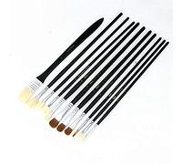 WDSOPK Paint Brushes Set Art Brushes Set Nylon Hair Artist Acrylic Brush for Acrylic Oil Watercolor And Gouache Painting 11 PCS Ideal Paint Brush Set(As Picture-11 PCS)