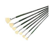 WDSOPK Paint Brushes Set Fan Bristle Oil Painting Brushes Set Suitable for Oil Acrylic Watercolor And Gouache Painting 7Pcs Ideal Paint Brush Set 7 PCS