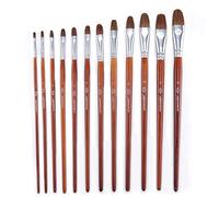 WDSOPK Paint Brushes Set Paint Brushes Set Long Handle for Acrylic Painting Oil Painting Watercolor 12 PCS Ideal Paint Brush Set(As Picture-12 PCS)