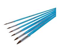 WDSOPK Paint Brushes Set Round Tip Tipped Paint Brushes Set 6 PCS for Acrylic Painting Oil Painting Watercolor Painting Artist Paint Brush Ideal Paint Brush Set 6 PCS