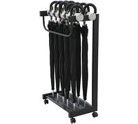 WDSOPK Portaombrelli Pieghevole Con Serratura, Grande, Per Casa, Hotel, Hall, Ufficio, 590 X 300 X 970 Mm, 10+10 Ombrelli Neri（10+10 Black Umbrella）