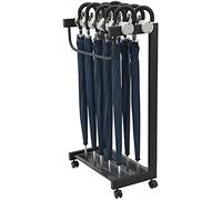 WDSOPK Portaombrelli Pieghevole Con Serratura, Grande, Per Casa, Hotel, Hall, Ufficio, 590 X 300 X 970 Mm, 10+10 Ombrelli Blu（10+10 Blue Umbrella）