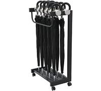 WDSOPK Portaombrelli Pieghevole Con Serratura, Grande, Per Casa, Hotel, Hall, Ufficio, 590 X 300 X 970 Mm, 10+10 Ombrelli Blu（10+10 Black Umbrella）