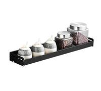 WDSOPK Pot Pan Rack Blackkitchen Wall Storage Adhesive Spice Rack No Drill Wall Mounted Space Aluminum For Bathroom Toilet,A60Cm(A60Cm