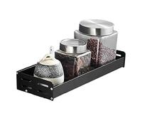 WDSOPK Pot Pan Rack Blackkitchen Wall Storage Adhesive Spice Rack No Drill Wall Mounted Space Aluminum For Bathroom Toilet,A60Cm(A40Cm