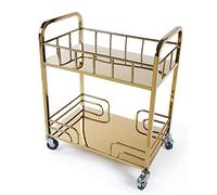 WDSOPK Service Cart Serving Cart Cart Tea Bar Contemporary Metal Shelves Drinks Liquor Rolling Rack Drinks Wine Furniture Kitchen Bathroom Trolley