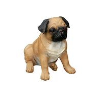 WDSOPK Simulation Animal Model, Dog Statue Model Simulation Borig Resin Craft Garden Home Desktop Decorative Pet Copy Children Decor Gift