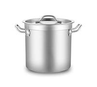WDSOPK Stockpots Heavy Duty Stainless Steel Stock Pot with Lid, Three-Layer Composite Bottom, Increase The Capacity, with Scale Inside The Barrel(Onecolor-25 * 25)