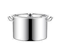 WDSOPK Stockpots Large Stock Pot, Safe Stainless Steel Stock Pot with Lid, Mirror Polished, Easy To Clean, Suitable for all Stove Tops(8 litres)