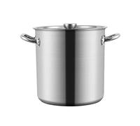 WDSOPK Stockpots Large Stockpot, Stainless Steel Stock Pot Home Brew Pot Cooking Pot, Soup Pot with Lid, Suitable for Various Heat Sources(23 litres)