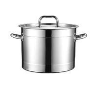 WDSOPK Stockpots Stockpots, Classic Stainless Steel 40Cm Stock Pot with Lid, Commercial Grade Cooking Pot, Mirror Polished Induction Pot(50 * 30Cm)