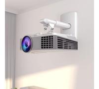 WDSOPK Supporto da Parete per Proiettore con Supporto Telescopico, Angolo di Inclinazione di 30 Gradi, Supporto per Proiettore Estensibile per Casa, Supporto per Proie(A-90-150Cm)