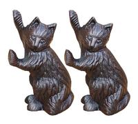 WDWDW Fermaporta in ghisa Vintage a Forma di Gatto, con Base Antiscivolo, Resistente, Realizzato a Mano