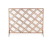 WDWDW Parascintille per Camino Fire Guard, Struttura in Ferro battuto Massiccio con Rete Metallica, Piccolo parascintille Indipendente