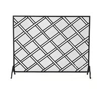 WDWDW Parascintille per Camino Fire Guard, Struttura in Ferro battuto Massiccio con Rete Metallica, Piccolo parascintille Indipendente