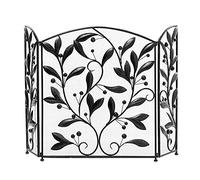 WDWDW Parascintille per Camino in Ferro battuto Pieghevole a 3 Pannelli Fire Guard, per Camera da Letto, Sicurezza per Bambini e Animali Domestici, Facile da riporre