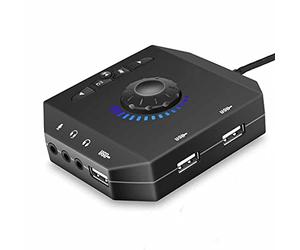 WDWDW Professione Computer Scheda Audio USB 7.1 Convertitore Audio Interfaccia Audio per PC Laptop Scheda Audio Esterna