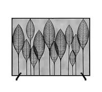 WDWDW Rete in Ferro Nero con Decorazione a Foglia Cava in Ferro battuto, Pannello Singolo, Matrimonio Decorativo