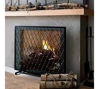 WDWDW Schermo di Protezione antincendio per Stufa, Pannello Singolo Decorativo Grande in Ferro battuto, cassaforte da Esterno Vintage