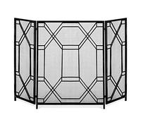 WDWDW Schermo per Camino a 3 Pannelli, Decorativo, Pieghevole, a Prova di Bambino, Tenda per Camino Midwest - 51x33,5 Pollici, Matrimonio