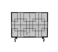 WDWDW Schermo per Camino in Ferro Nordico, per Uso Domestico con Rete, Copertura per Recinzione