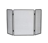 WDWDW Schermo per Camino in Stile Classico a 3 Pannelli in Metallo Nero con Copertura in Rete Metallica 31,5 Pollici x 48 Pollici per Matrimonio Interno