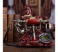 WDWDW Telefono retrò in Resina Imitazione Giada, Telefono Fisso Vintage in Stile Pastorale retrò, per la Decorazione di casa e Ufficio