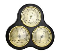WDWGLIYN Barometro in legno, barometro per la casa, 3 in 1, termometro e igrometro, barometro da appendere alla parete, stazione meteorologica analogica multifunzionale, per hotel, soggiorno, ufficio,