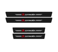 WDXIA 4 Pezzi Battitacco Adesivi Soglie Porte per Citroen C3 2018-2025, Battitacco per Auto Pellicola del Protezione Davanzale Portiera Carbonio,A